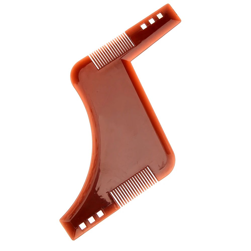 1PCS Beard Shaping Styling Template PLUS Beard Comb All-In-One Tool ABS Comb for Hair Beard Trim Template High Quality