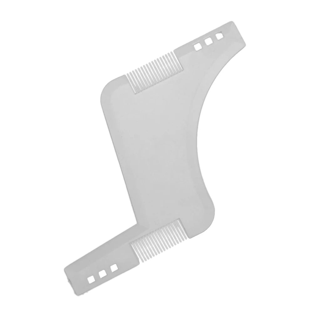 1PCS Beard Shaping Styling Template PLUS Beard Comb All-In-One Tool ABS Comb for Hair Beard Trim Template High Quality