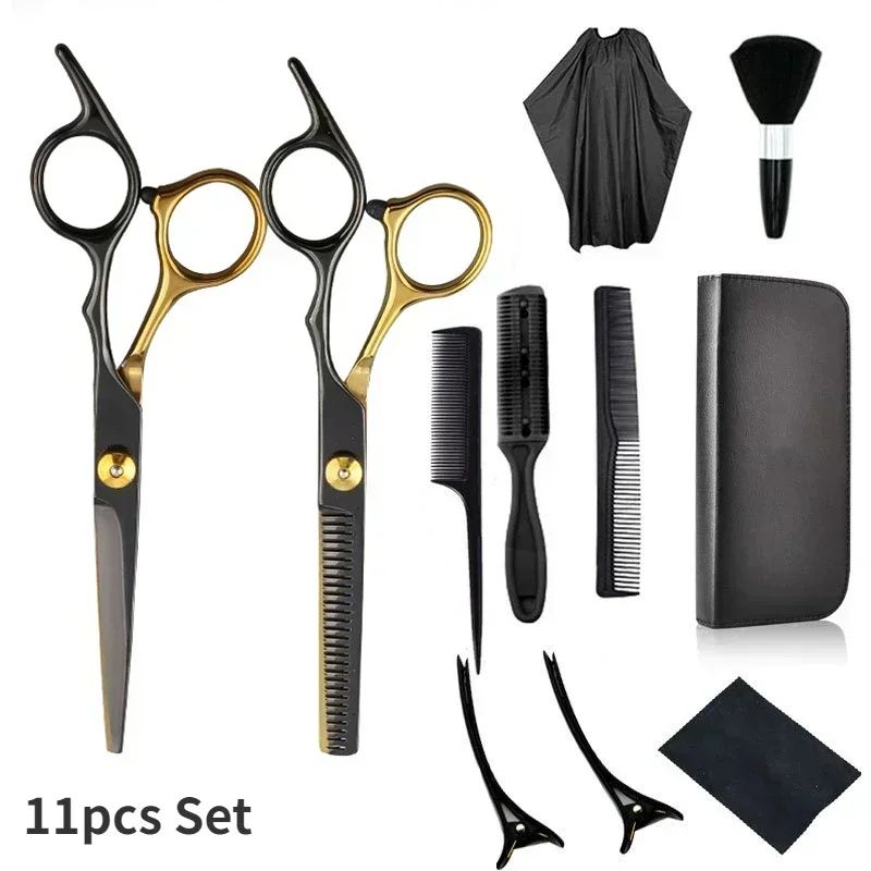 Hair Scissors Set Professional Barber Scissors Stainless Steel Hair Cutting Kits Hair Tools Hairdressing Hair Cutting Thinning Shears