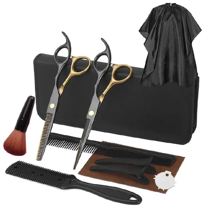 Hair Scissors Set Professional Barber Scissors Stainless Steel Hair Cutting Kits Hair Tools Hairdressing Hair Cutting Thinning Shears