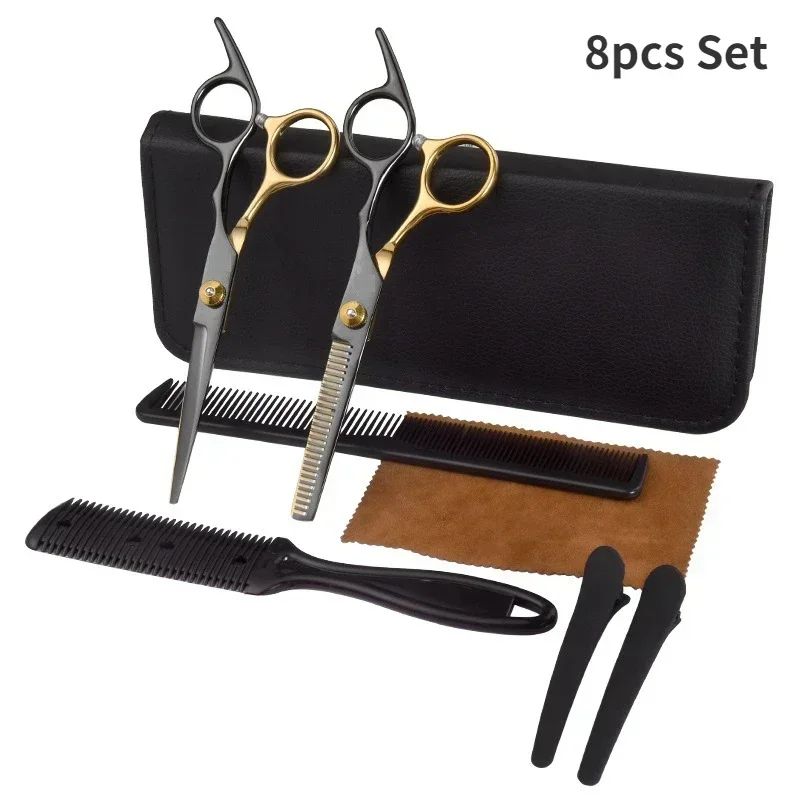 Hair Scissors Set Professional Barber Scissors Stainless Steel Hair Cutting Kits Hair Tools Hairdressing Hair Cutting Thinning Shears
