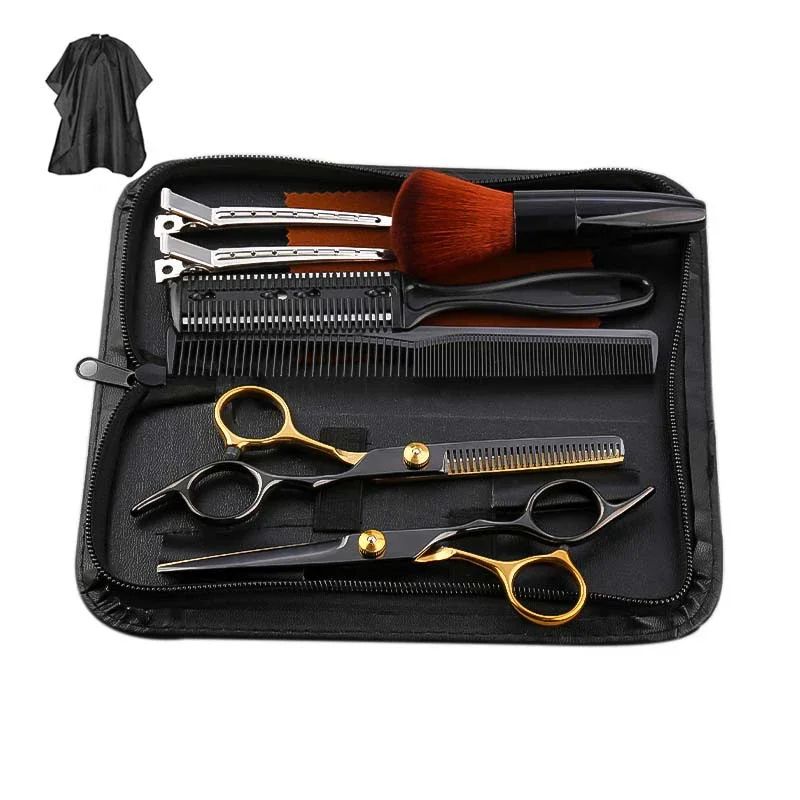 Hair Scissors Set Professional Barber Scissors Stainless Steel Hair Cutting Kits Hair Tools Hairdressing Hair Cutting Thinning Shears