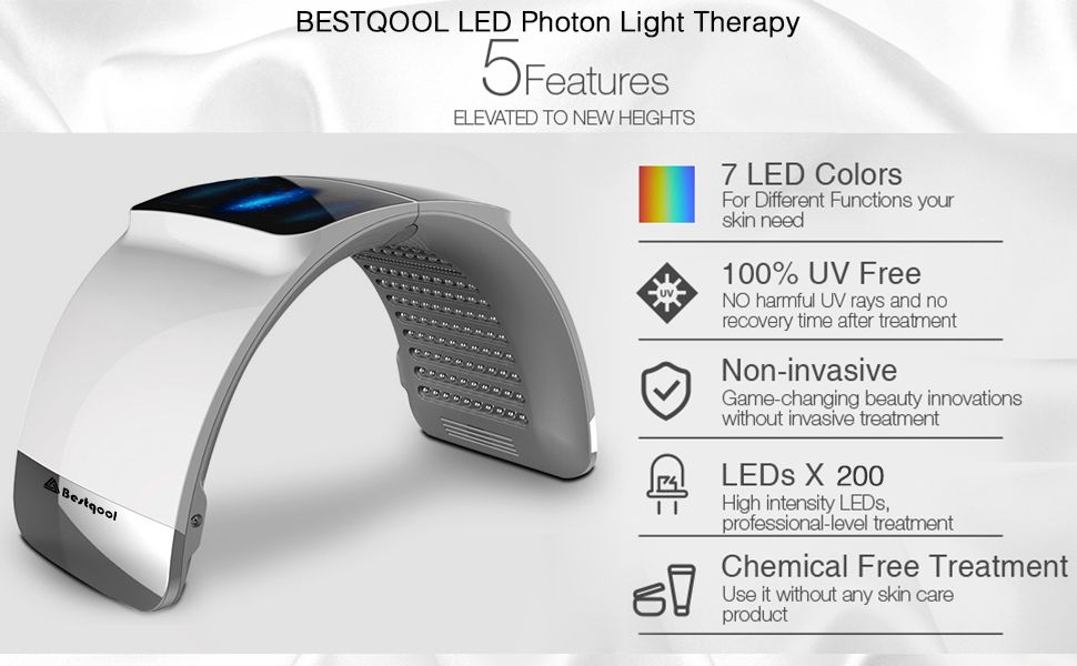 LED Light Therapy 6 Colors with Near Infrared Light LED Face Mask SPA Salon Device