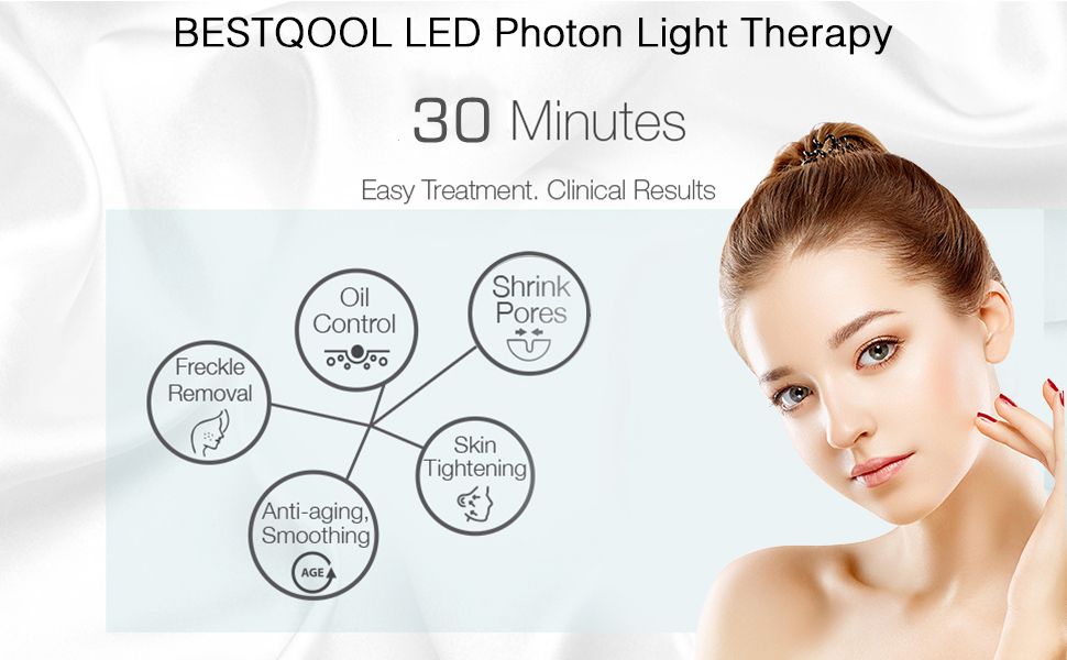 LED Light Therapy 6 Colors with Near Infrared Light LED Face Mask SPA Salon Device