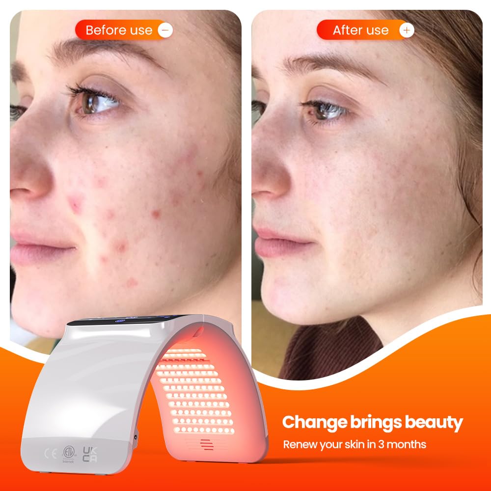 LED Light Therapy 6 Colors with Near Infrared Light LED Face Mask SPA Salon Device