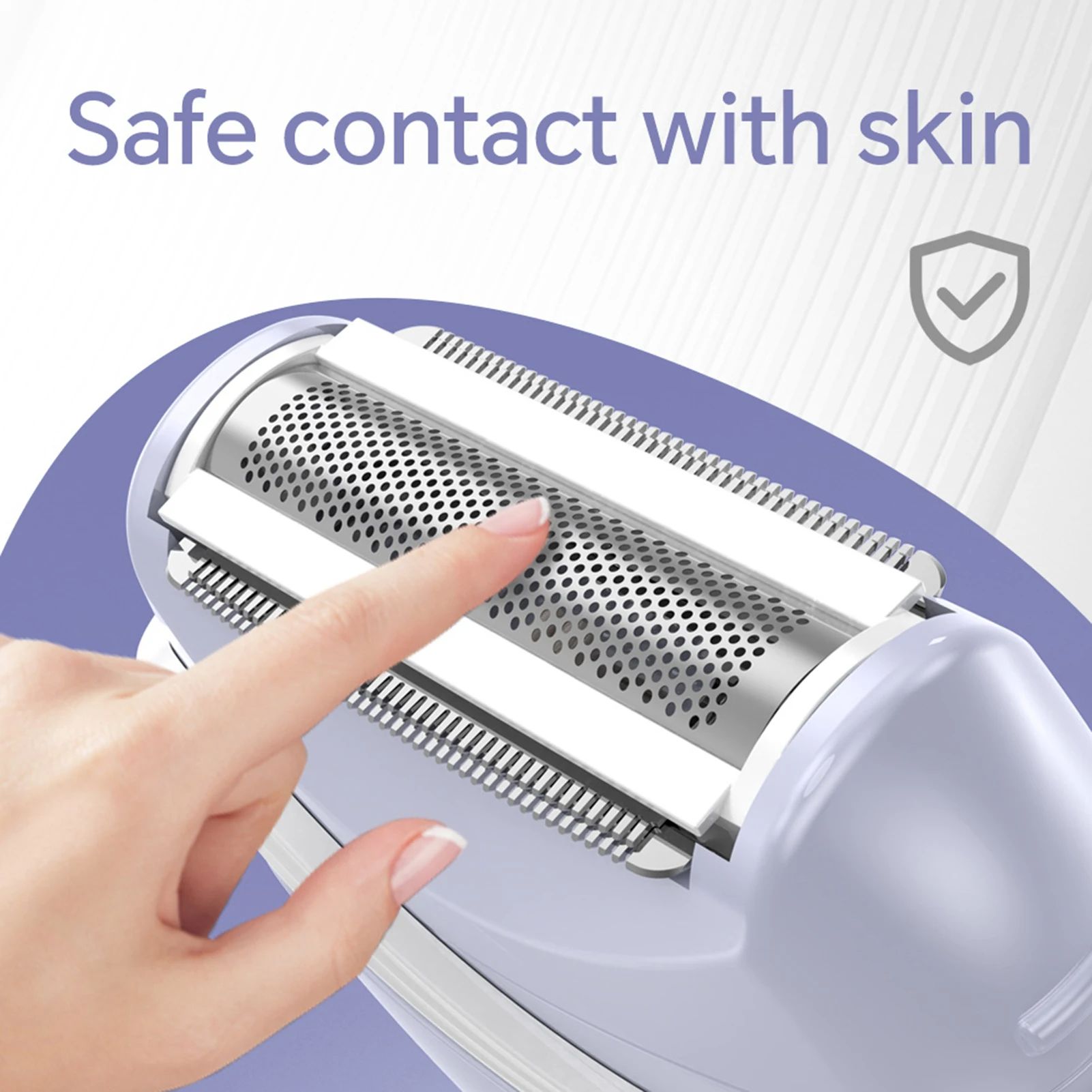 3 in 1 Electric Epilator for Women Shaver Hair Cutting Machine Portable Bikini Trimmer Wet Remover for Face Legs Underarm