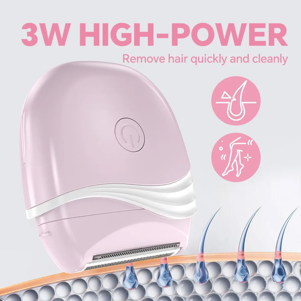 3 in 1 Electric Epilator for Women Shaver Hair Cutting Machine Portable Bikini Trimmer Wet Remover for Face Legs Underarm