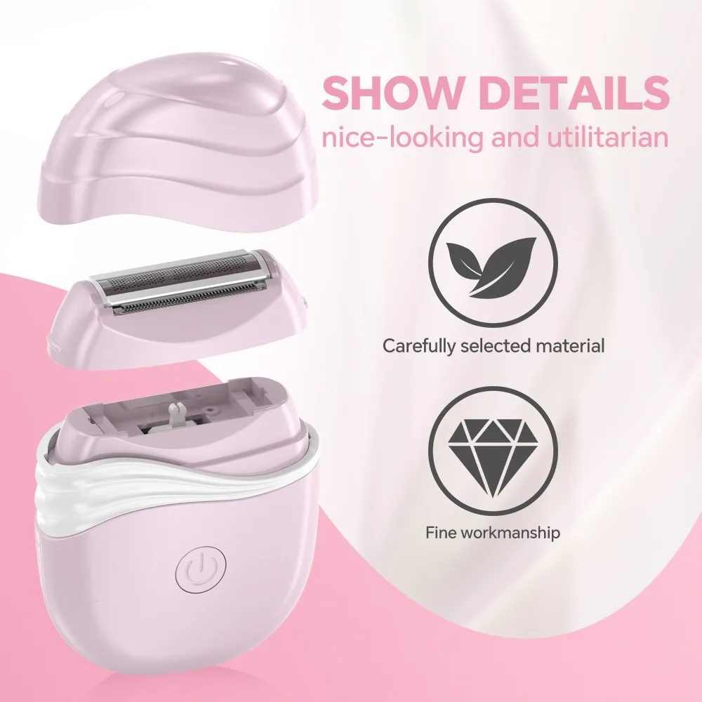 3 in 1 Electric Epilator for Women Shaver Hair Cutting Machine Portable Bikini Trimmer Wet Remover for Face Legs Underarm