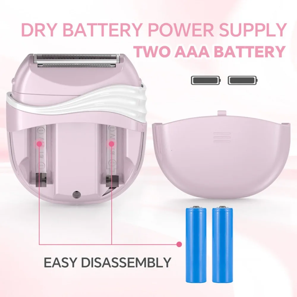 3 in 1 Electric Epilator for Women Shaver Hair Cutting Machine Portable Bikini Trimmer Wet Remover for Face Legs Underarm