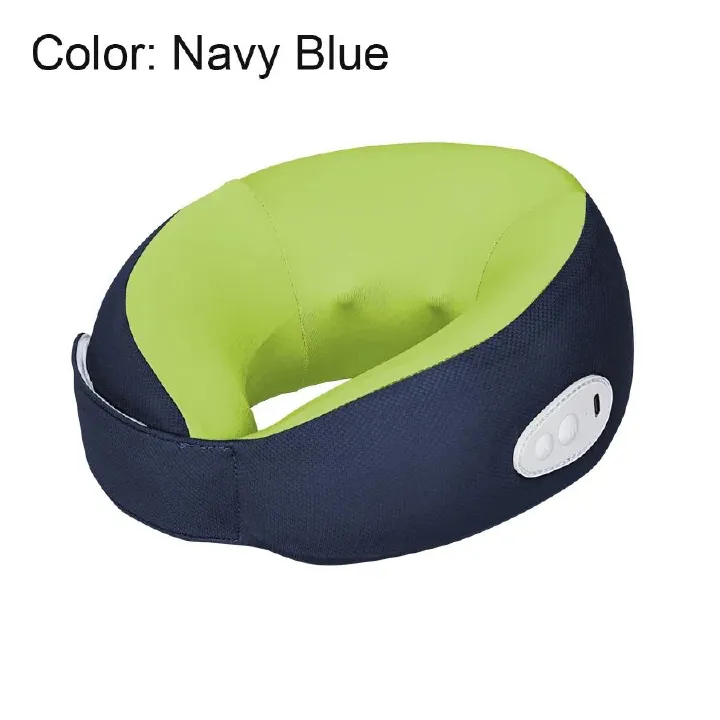 Electric Travel Pillow Neck Massager 38° Heating U-shaped Massage Pillow Relax Cervical Vertebra Pain Relief Health Care