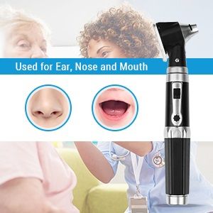 Otoscope Ear Infection Detector Otoscopes and Pocket Ear Scope with Light includes Hard Plastic Case Suitable for Adults, Doctors Multifunction medical otoscope