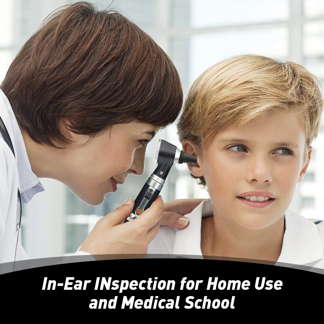 Otoscope Ear Infection Detector Otoscopes and Pocket Ear Scope with Light includes Hard Plastic Case Suitable for Adults, Doctors Multifunction medical otoscope