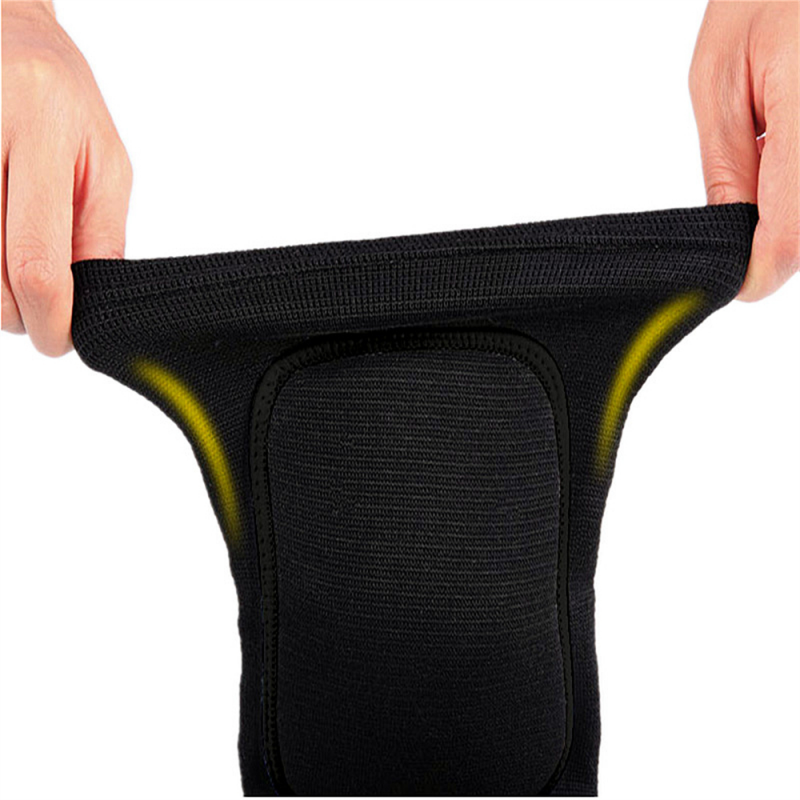 2pcs/pair Sports Compression Knee Pads Elastic Knee Protector Thickened Sponge Knee Brace Support for Dancing Workout Training