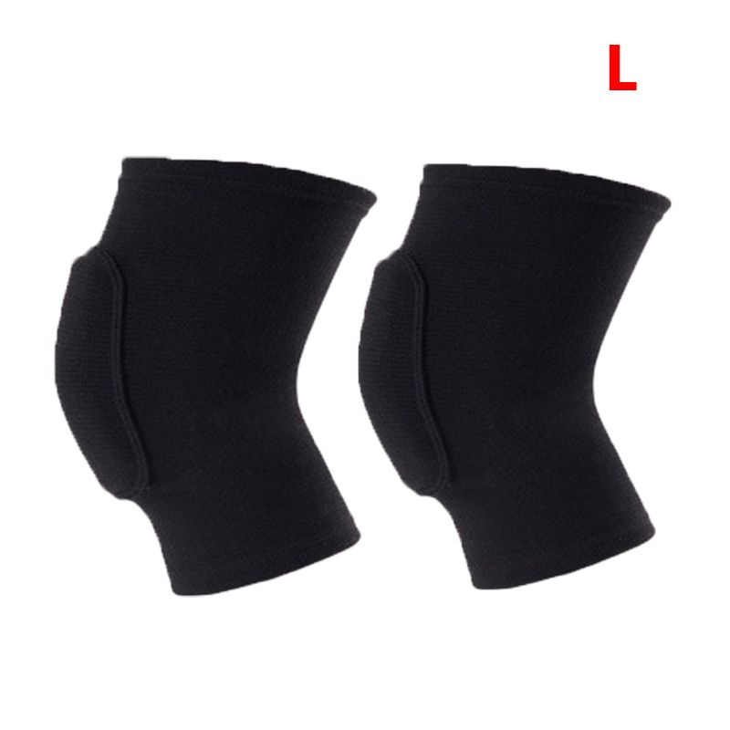 2pcs/pair Sports Compression Knee Pads Elastic Knee Protector Thickened Sponge Knee Brace Support for Dancing Workout Training
