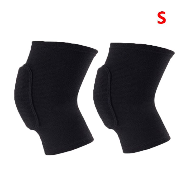 2pcs/pair Sports Compression Knee Pads Elastic Knee Protector Thickened Sponge Knee Brace Support for Dancing Workout Training