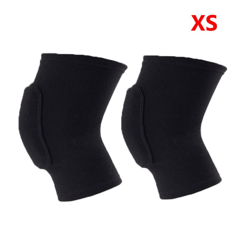 2pcs/pair Sports Compression Knee Pads Elastic Knee Protector Thickened Sponge Knee Brace Support for Dancing Workout Training