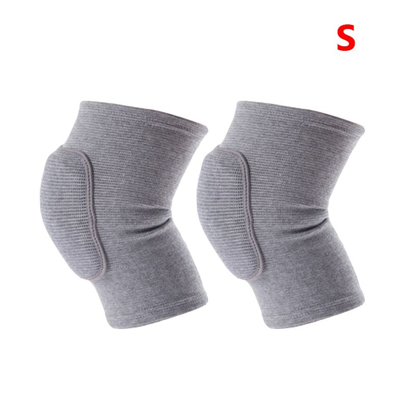 2pcs/pair Sports Compression Knee Pads Elastic Knee Protector Thickened Sponge Knee Brace Support for Dancing Workout Training