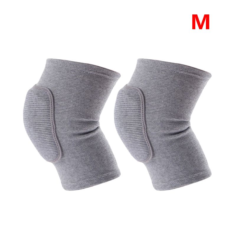 2pcs/pair Sports Compression Knee Pads Elastic Knee Protector Thickened Sponge Knee Brace Support for Dancing Workout Training