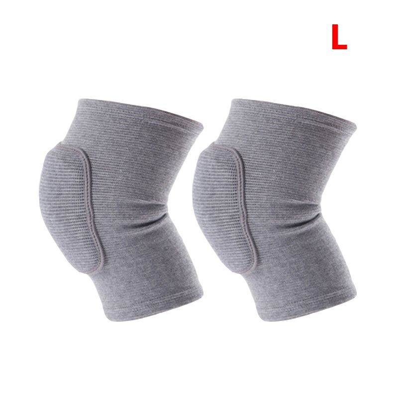 2pcs/pair Sports Compression Knee Pads Elastic Knee Protector Thickened Sponge Knee Brace Support for Dancing Workout Training