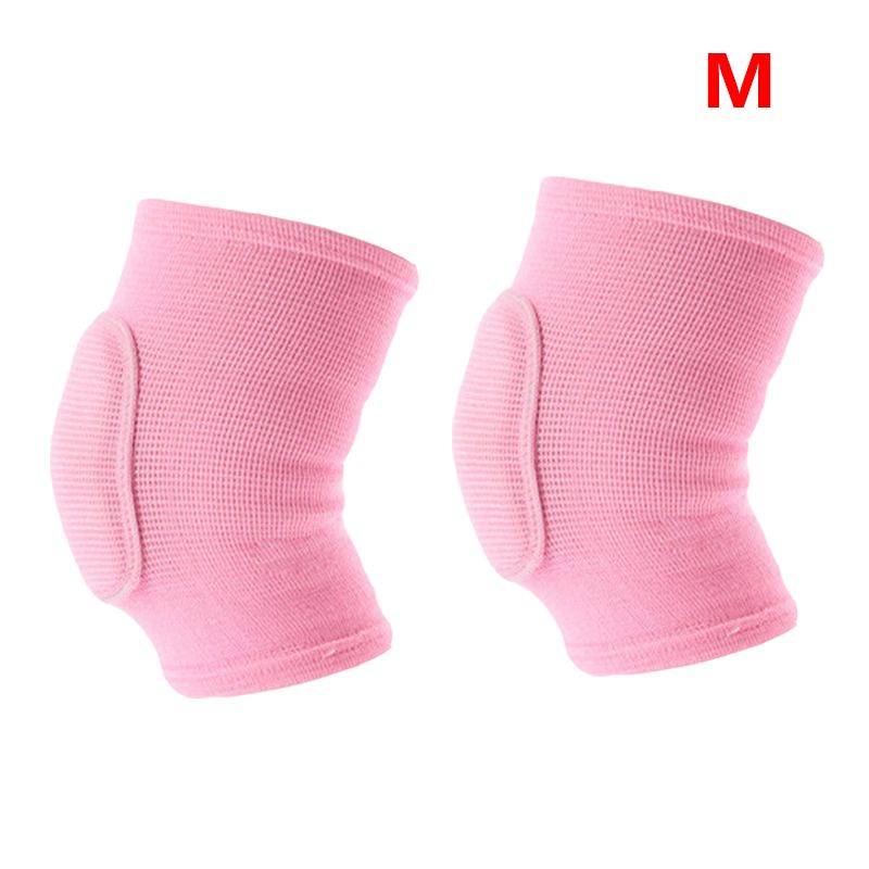 2pcs/pair Sports Compression Knee Pads Elastic Knee Protector Thickened Sponge Knee Brace Support for Dancing Workout Training