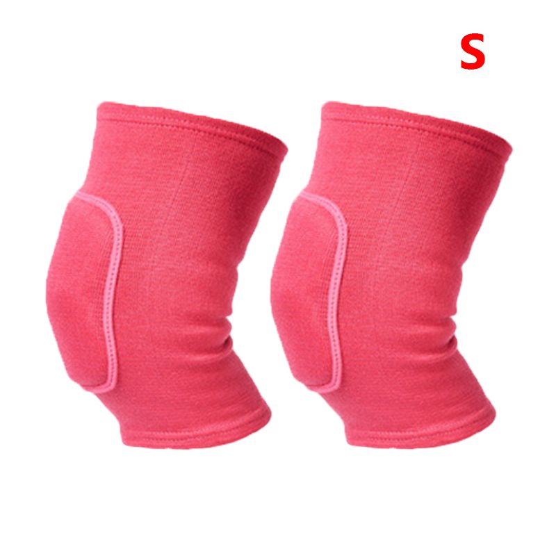2pcs/pair Sports Compression Knee Pads Elastic Knee Protector Thickened Sponge Knee Brace Support for Dancing Workout Training