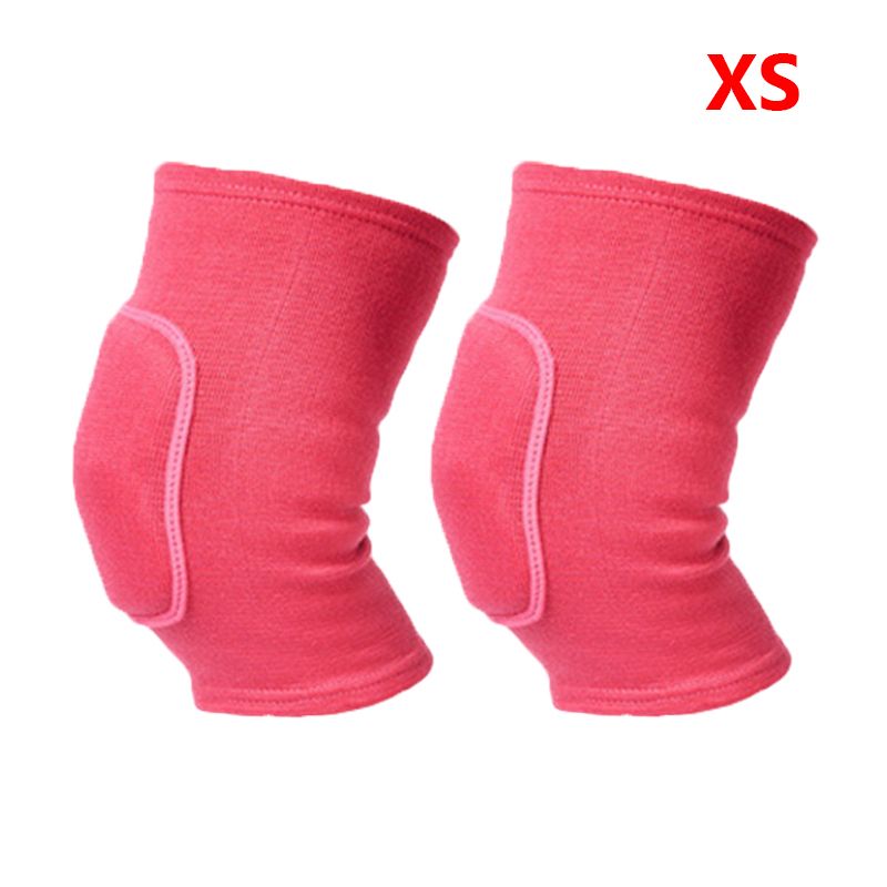 2pcs/pair Sports Compression Knee Pads Elastic Knee Protector Thickened Sponge Knee Brace Support for Dancing Workout Training