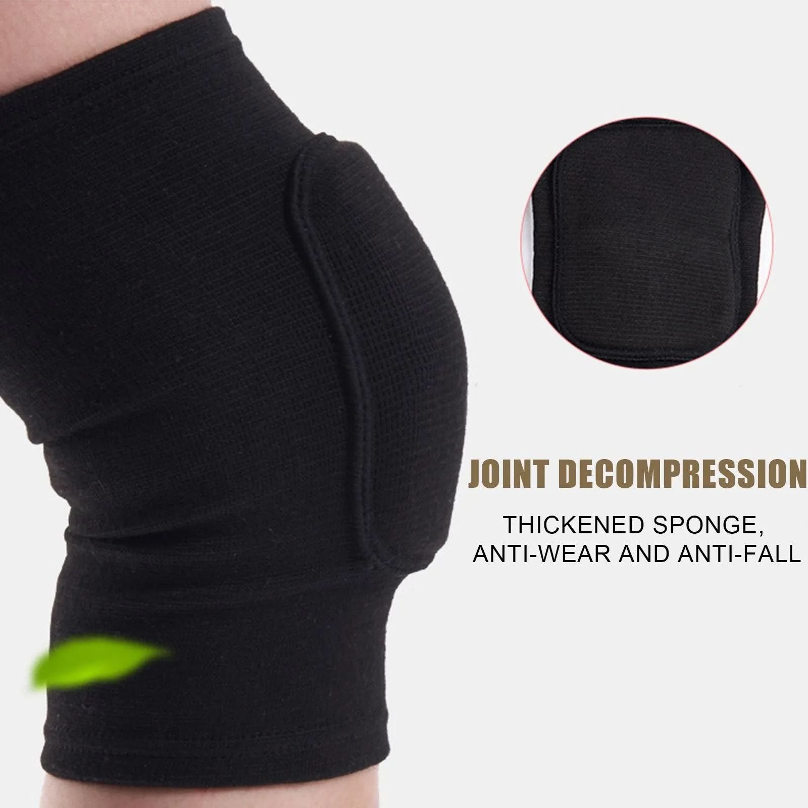 1Pair Sports Knee Pads Compression Brace Volleyball Basketball Knee Pad for Gym Training Knee Support Protector Soccer Shin Guards