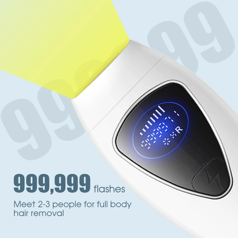 Body Bikinis 999,990 Flash IPL Pulsed Light Epilator 8 Levels Painless Permanent Laser Epilator For Women Hair Removal Safe and painless hair removal instrument