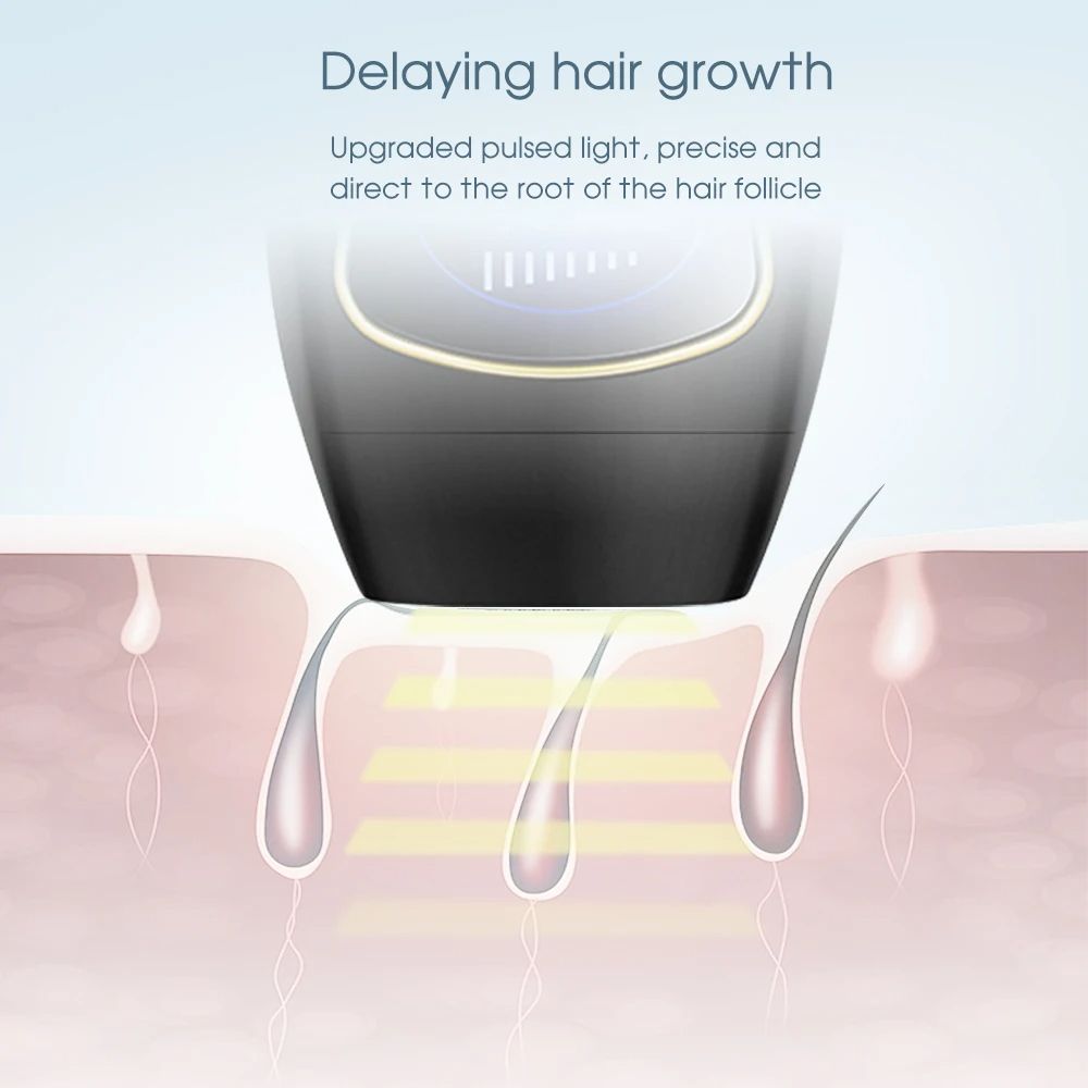 Body Bikinis 999,990 Flash IPL Pulsed Light Epilator 8 Levels Painless Permanent Laser Epilator For Women Hair Removal Safe and painless hair removal instrument