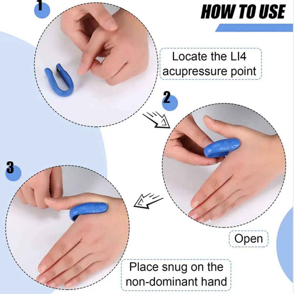 1pc Tiger Point Thumb Massage Clip Acupressure Point Massager Meridian Massage Clip