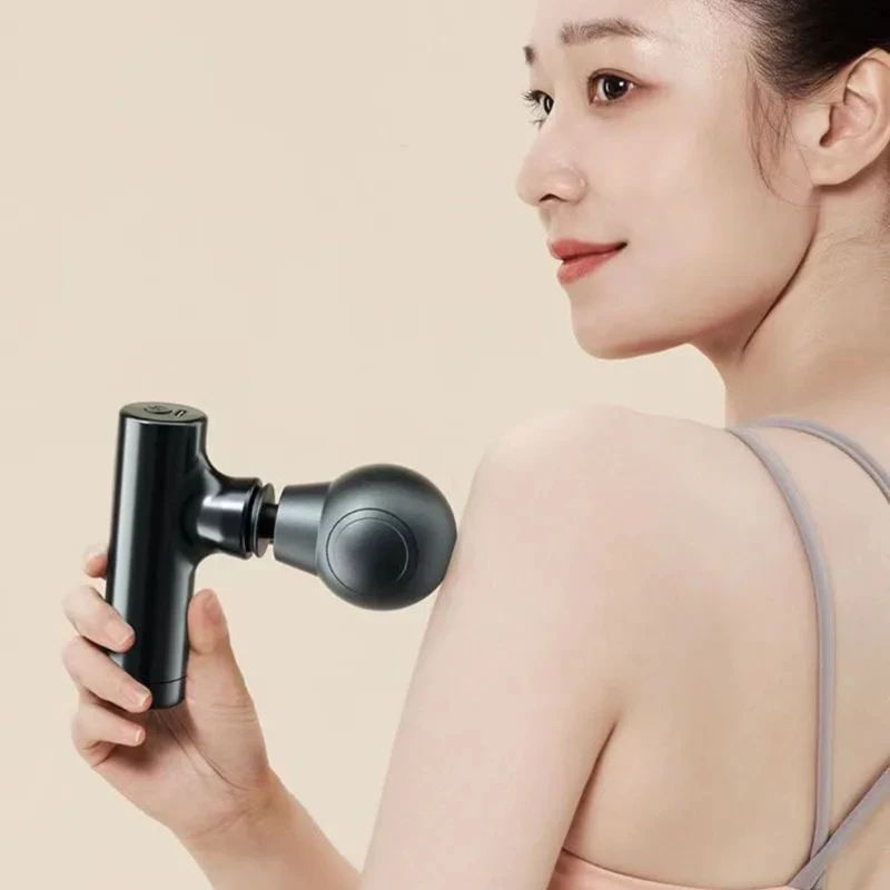 Mini Massage Gun LCD Screen1 Head 4 Modes Gun Muscle Massager Portable Electric Fascia Gun for Neck Foot Body Fascia Gun