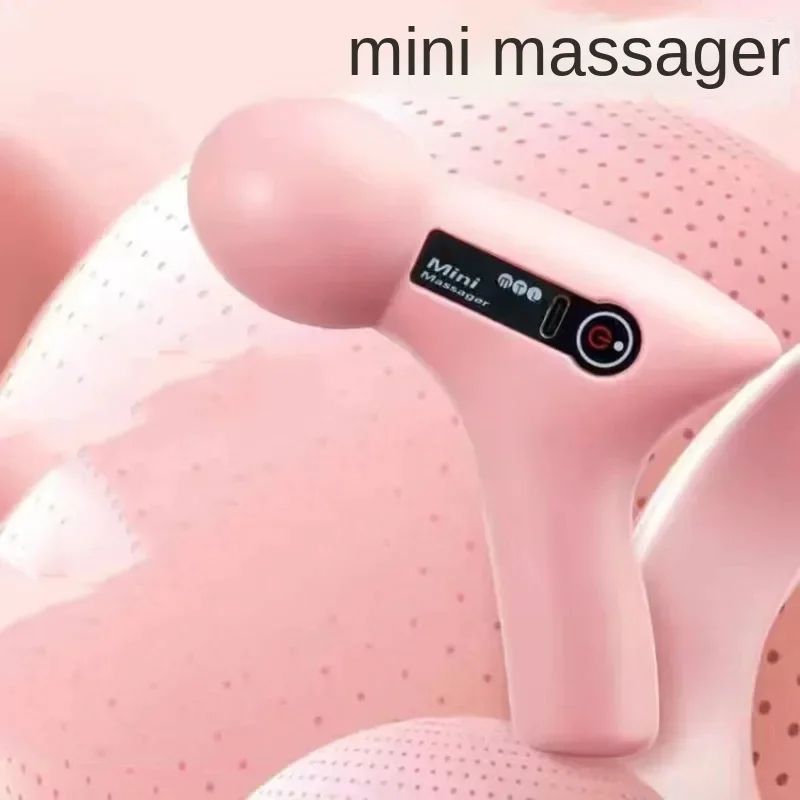 Mini Massage Gun LCD Screen1 Head 4 Modes Gun Muscle Massager Portable Electric Fascia Gun for Neck Foot Body Fascia Gun