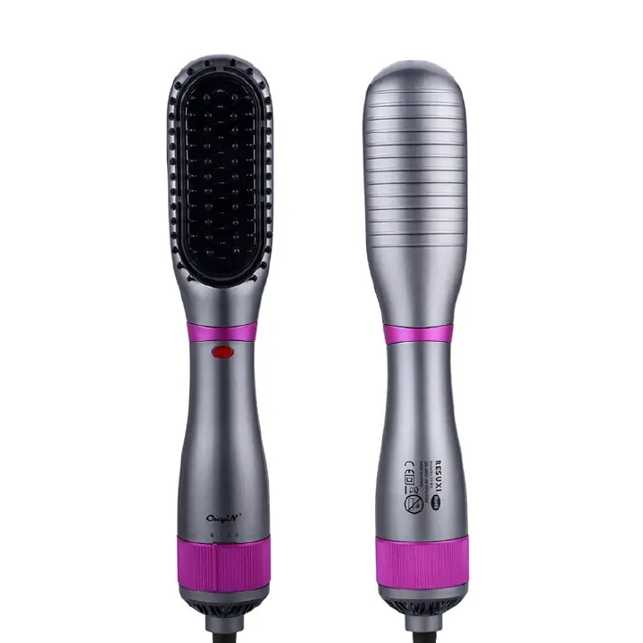 Hair Dryer Brush 350W Hair Brush Low Noise 180 ℃ 3 Speed ​​Anti Scald Design Negative Ion Hair Styling Tools Multifunctional Electric Hot Air Blow Combs Tourmaline Ceramic Hair Dry Brush