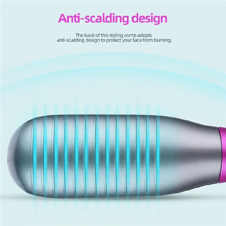 Hair Dryer Brush 350W Hair Brush Low Noise 180 ℃ 3 Speed ​​Anti Scald Design Negative Ion Hair Styling Tools Multifunctional Electric Hot Air Blow Combs Tourmaline Ceramic Hair Dry Brush