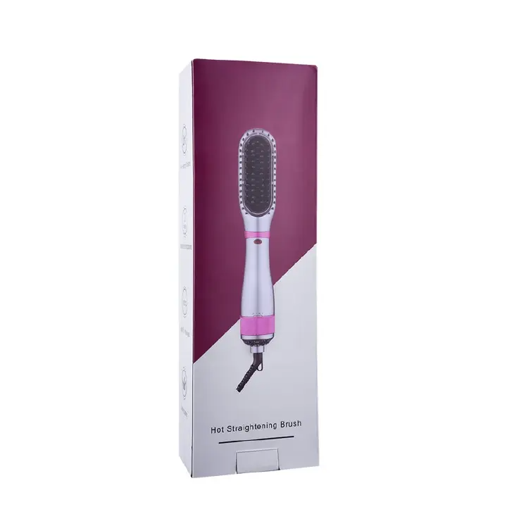 Hair Dryer Brush 350W Hair Brush Low Noise 180 ℃ 3 Speed ​​Anti Scald Design Negative Ion Hair Styling Tools Multifunctional Electric Hot Air Blow Combs Tourmaline Ceramic Hair Dry Brush