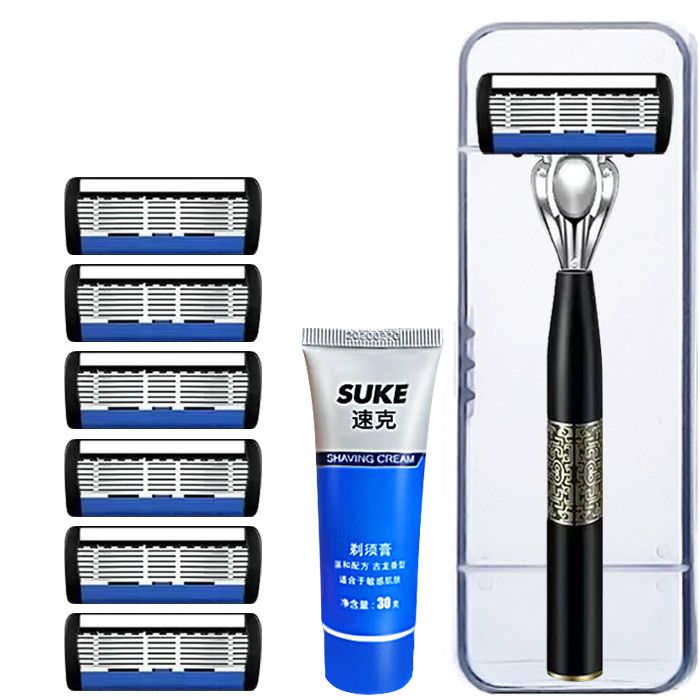 New 7-layer Blade Shaver For Men Manual 7 layers blade head universal holder factory price in stock deluxe gifts