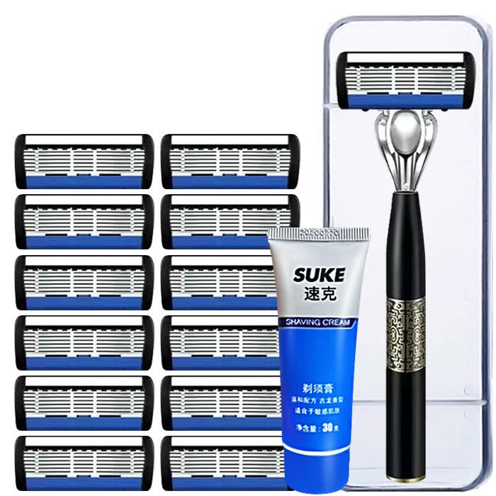 New 7-layer Blade Shaver For Men Manual 7 layers blade head universal holder factory price in stock deluxe gifts