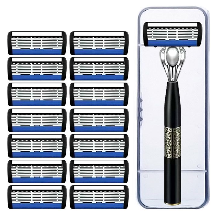 New 7-layer Blade Shaver For Men Manual 7 layers blade head universal holder factory price in stock deluxe gifts