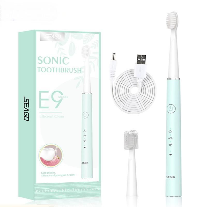 Sonic Electric Toothbrush Tooth brush USB Rechargeable Adult Ultrasonic Teeth Cleaning 10 Replacement Toothbrush Heads