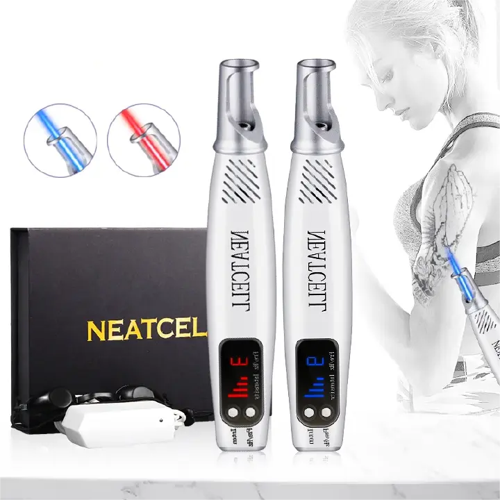 Red And Blue Light Laser Picosecond Pen To Remove Dark Spots Tattoo Skin Pigment Plasma Pen Portable Skin Care Beauty Instrument