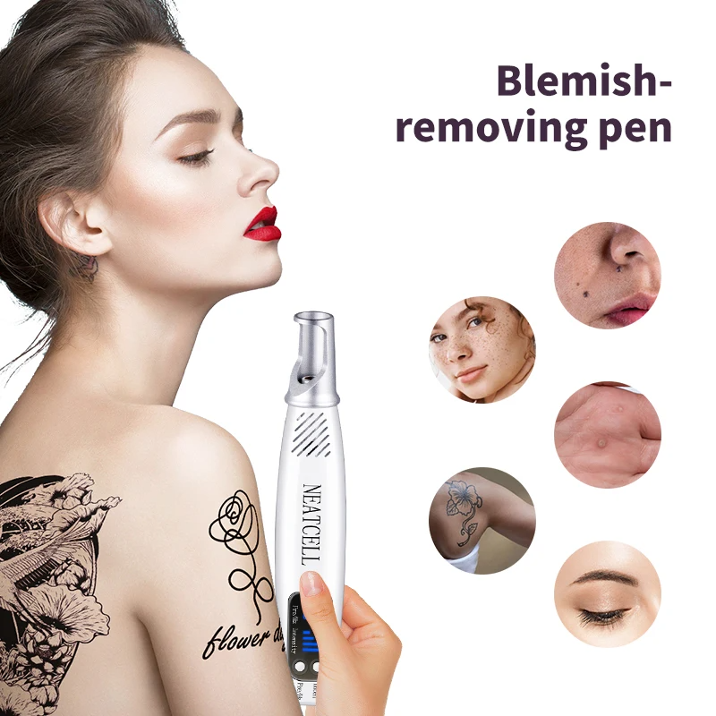Red And Blue Light Laser Picosecond Pen To Remove Dark Spots Tattoo Skin Pigment Plasma Pen Portable Skin Care Beauty Instrument