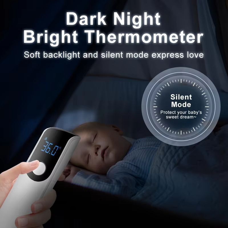 Digital Thermometer Forehead Fever Non-Contact Body Termometro Infrared LED Fever IR Adult Baby Household Health Monitors