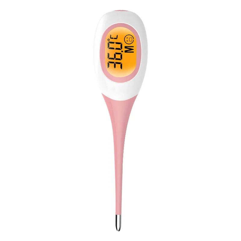 8 Seconds Backlit Fever Thermometer Medical Household Digital LCD Medical Fast Measure Kids Baby Child Adult Body Soft