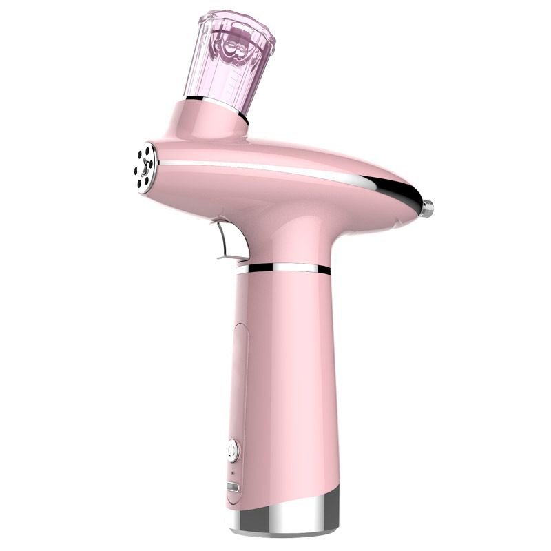 Portable Airbrush Water Nebulizer Smooth Red Blue Light Skin Rejuvenation Oxygen Injector Oxygen Meter Facial Beauty Sprayer