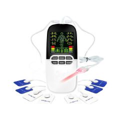 2 Channels Rechargeable Low Medium Frequency Electric Pulse Therapy Body Massage Laser Cable Relieve Nose Rhinitis Sinusitis
