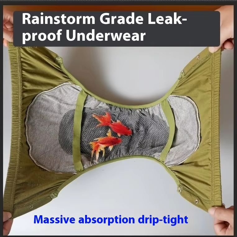 Adult Diapers Washable Cloth Diapers Brief Men Leak-proof Underwear Elderly with Diaper Insert Belt Large Urine Absorption Night