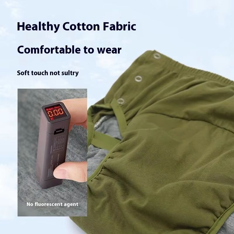 Adult Diapers Washable Cloth Diapers Brief Men Leak-proof Underwear Elderly with Diaper Insert Belt Large Urine Absorption Night