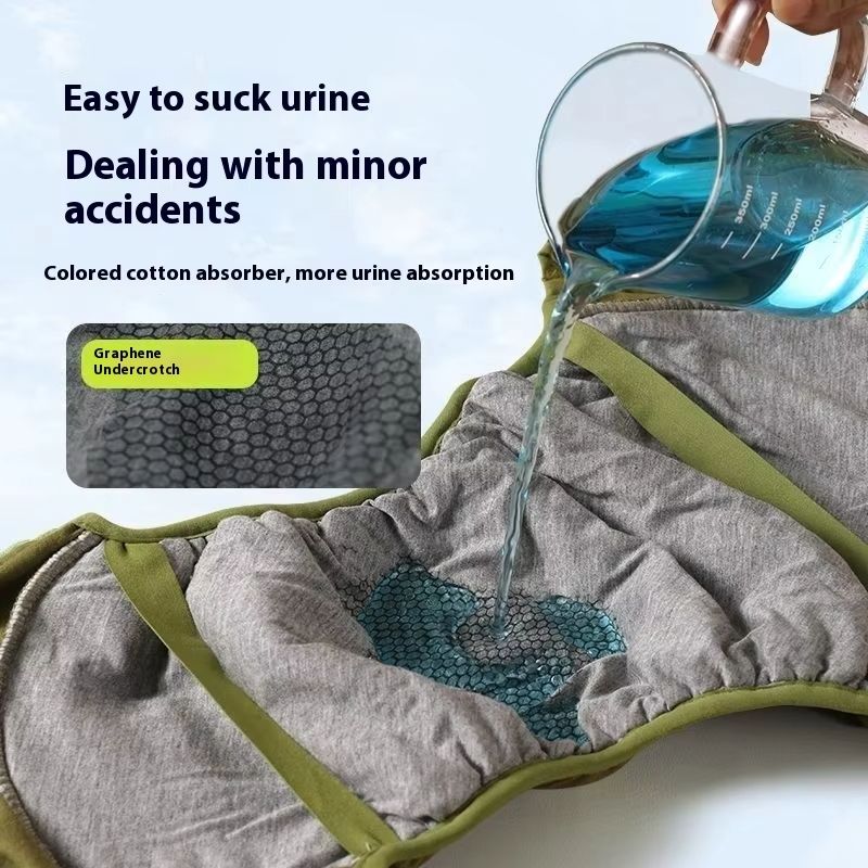 Adult Diapers Washable Cloth Diapers Brief Men Leak-proof Underwear Elderly with Diaper Insert Belt Large Urine Absorption Night