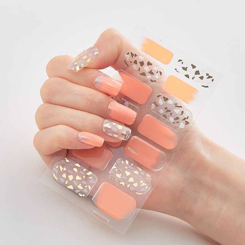 2pcs Vibrant Colors Nail Wraps Full Cover Nail Stickers for a Unique Nail Art Look Full Beauty High Quality Stickers For Nails Patterned Wholesale Supplise Nail Strips Art