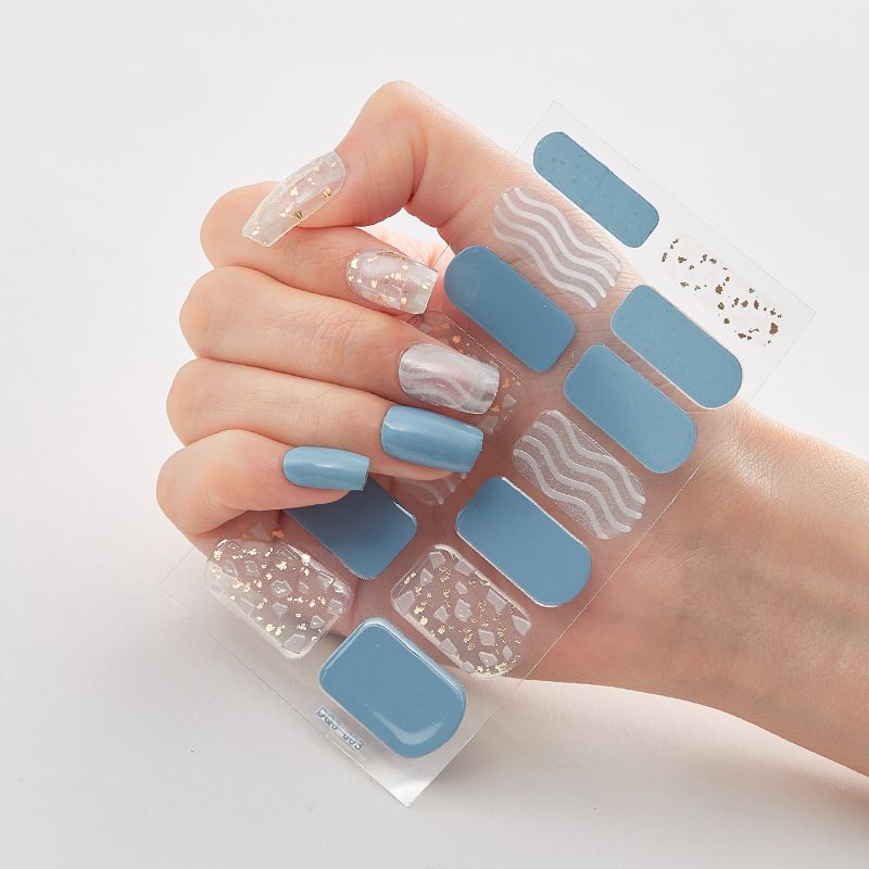 2pcs Vibrant Colors Nail Wraps Full Cover Nail Stickers for a Unique Nail Art Look Full Beauty High Quality Stickers For Nails Patterned Wholesale Supplise Nail Strips Art